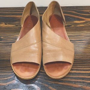 Summer Ready Open Toed Leather Flats by 1.STATE!